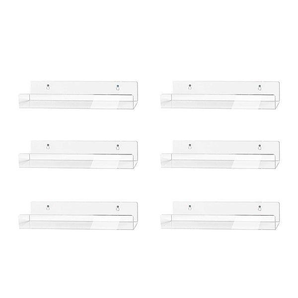LP houder - 6 stuks - Transparant - Houder voorLP's - LP organizer voor aan de Muur