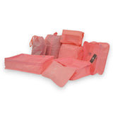 Packing Cubes - Roze - 9-delige set - Packing Cubes Compression - Optimale Koffer Indeling