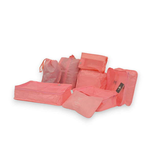 Packing Cubes - Roze - 9-delige set - Packing Cubes Compression - Optimale Koffer Indeling