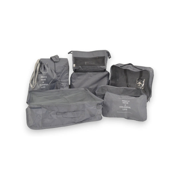 Packing Cubes - Grijs - 9-delige set - Packing Cubes Compression - Optimale Koffer Indeling
