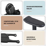 Oemmie Meerijdplankje met Zitje - Zwart