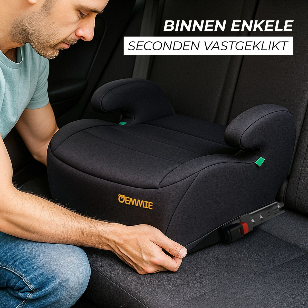 Oemmie Zitverhoger Auto - Zwart