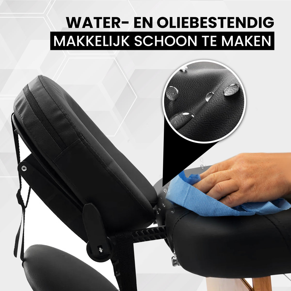 Massagetafel 185x60 Zwart