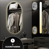 Bayt Badkamerspiegel met LED - Ovaal 50x90 cm - 2 Lichtstanden