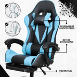 Bayt Gaming Stoel - Cyaan-Zwart