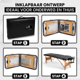 Massagetafel 185x60 Zwart