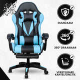 Bayt Gaming Stoel - Cyaan-Zwart
