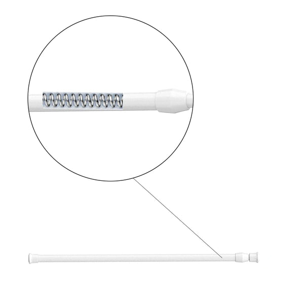 Kledingstang Verstelbaar 71 cm tot 104 cm - 2 Stuks - Wit - Verstelbare Kledingroede - Douchestang - Garderobestang