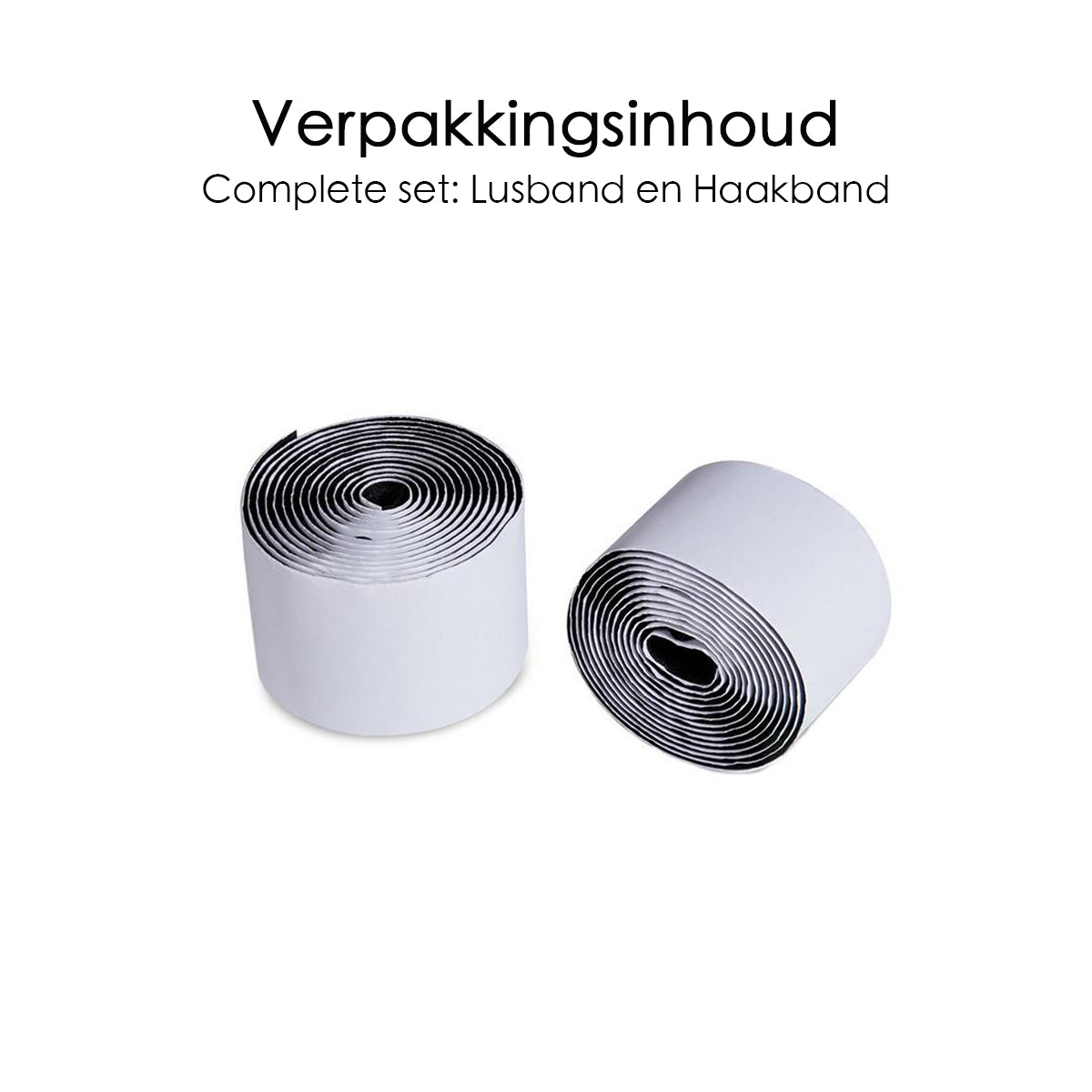 Klittenband - Rol Van 1 Meter - 10 cm Breed - Zwart