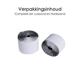 Klittenband - Rol Van 1 Meter - 10 cm Breed - Zwart