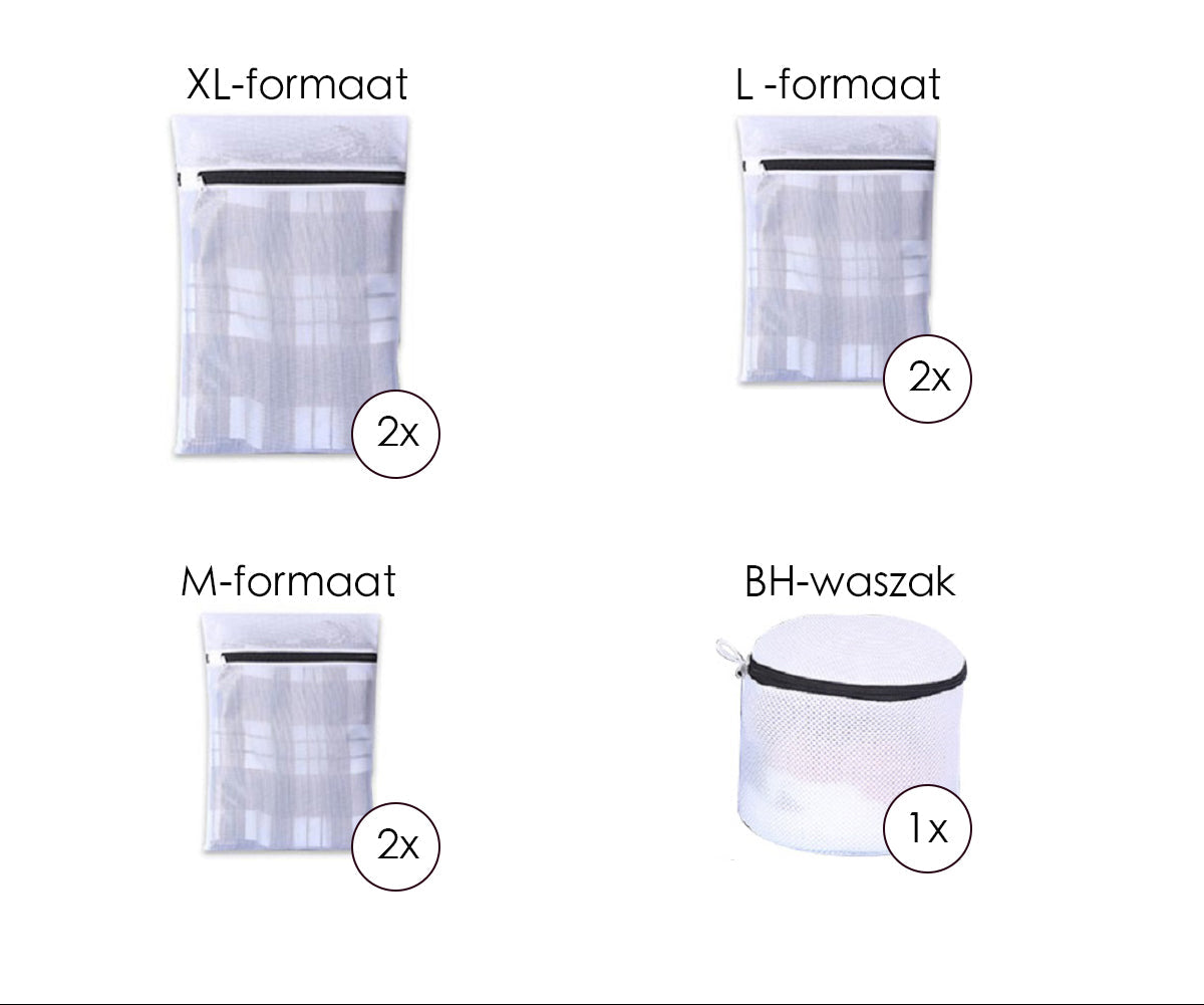 Waszakken - Wasnetten - Packing Cubes - 7 stuks