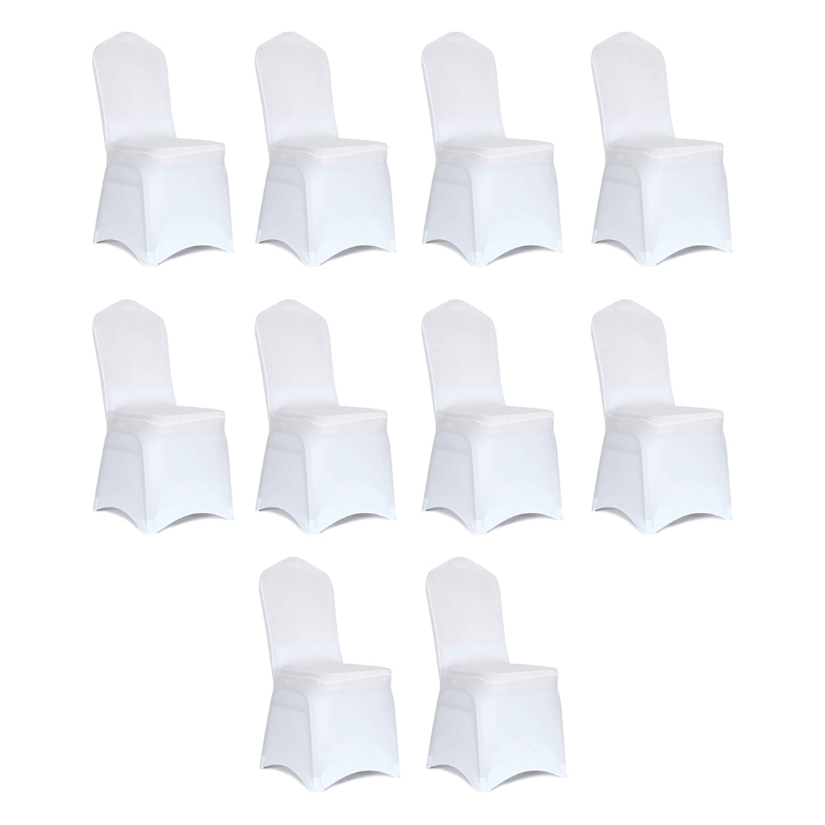 Stoelhoezen - 10 Stuks - Wit - Bescherm stijlvol je stoelen