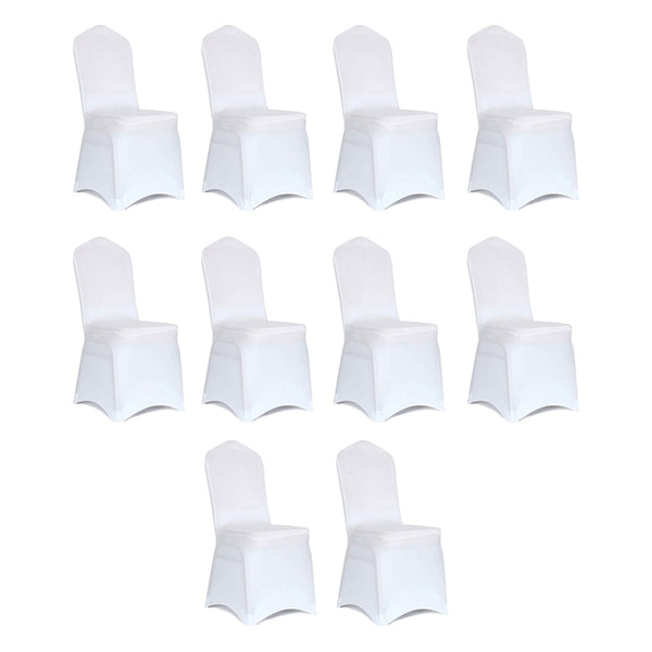 Stoelhoezen - 10 Stuks - Wit - Bescherm stijlvol je stoelen