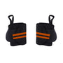 Fitness - Crossfit Polsband - 2 stuks - Oranje - Zwart - Polsbandage Wrist Support Wraps - Pols Bandage Band - Bodybuilding Support - Gewichthef Straps - Krachttraining Lifting Workout Straps
