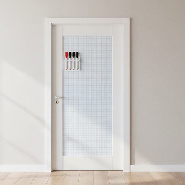 Whiteboard Folie XL Zelfklevend met 4 Stiften met Wisser - 60 x 200 cm