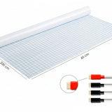 Whiteboard Folie XL Zelfklevend met 4 Stiften met Wisser - 60 x 200 cm