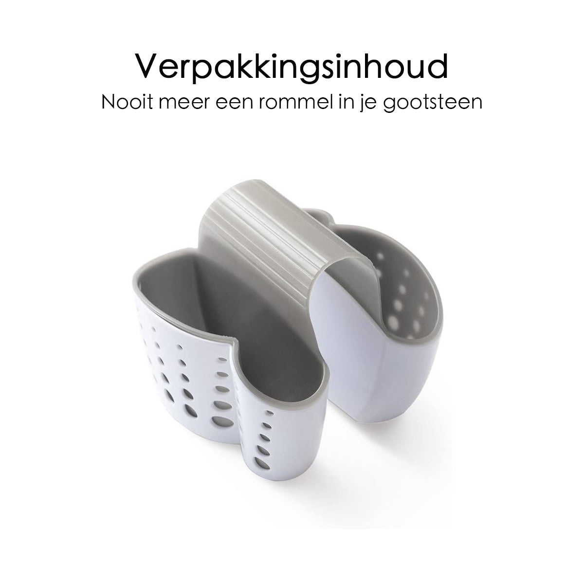 Gootsteen Organizer - 2 Vakjes - Waterbestendig - Siliconen