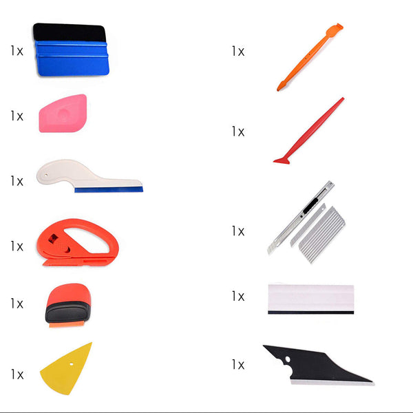 Car Wrap Folie Set - 11 delig - Auto Gereedschapset