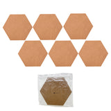 Kurk prikbord - 6 stuks - 34 cm x 30 cm - Prikbord - Zeshoek - Zelfklevend Kurkbord - Prikpen - Punaise