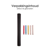 Krijtbordfolie - 200x45 cm - Muursticker - Inclusief krijtjes