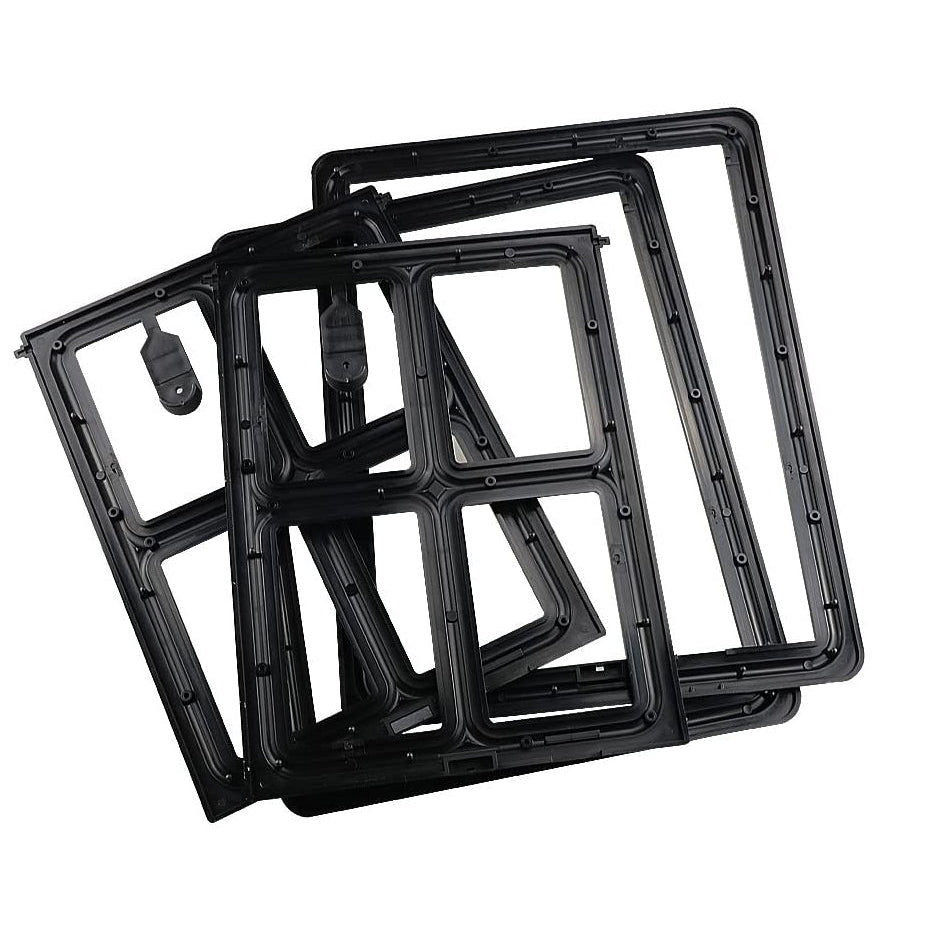Hondenluik - Afsluitbaar - 4 Standen - 35x28 cm - Zwart