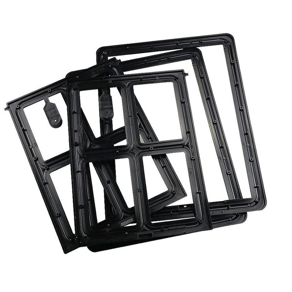 Hondenluik - Afsluitbaar - 4 Standen - 35x28 cm - Zwart