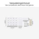 Wandrek - Zelfklevend - Grijs - 22 cm x 22 cm