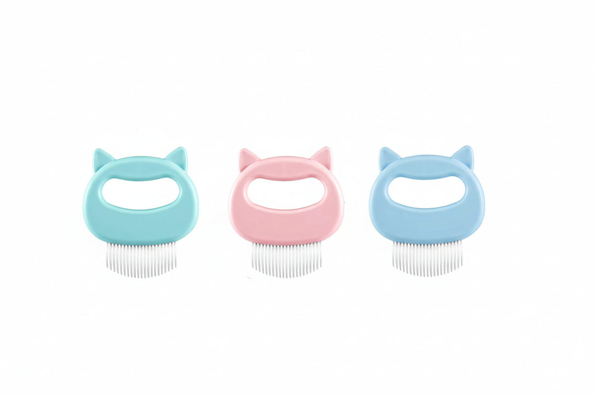 Kattenmassage - Massageborstel - Flexibel Materiaal - Set van 3