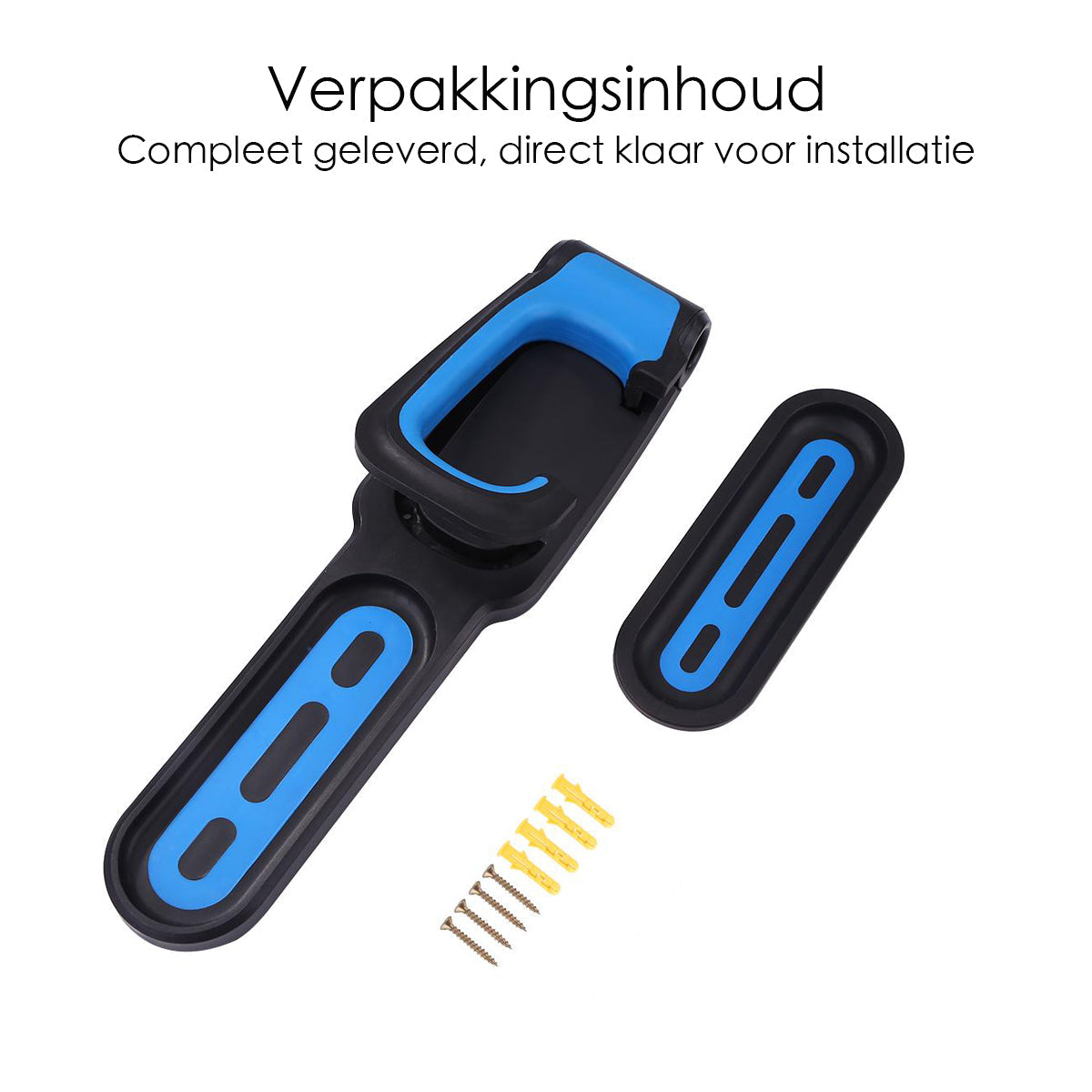 Fiets Ophangbeugel - Zwart - Blauw - Muurhouder fiets - Muurbeugel Wandhouder Wandbeugel