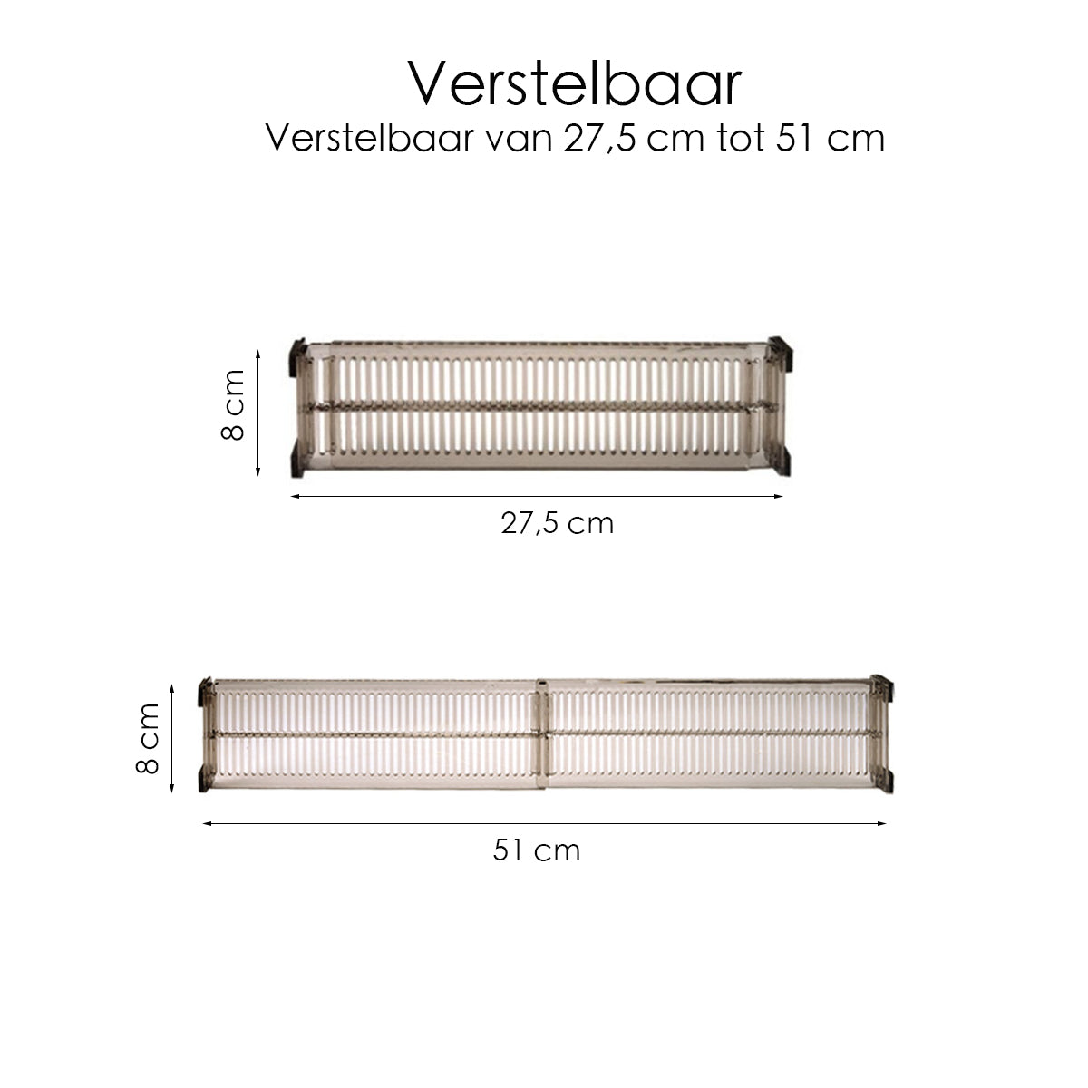 Lade Organizer - 2 Stuks - Transparant