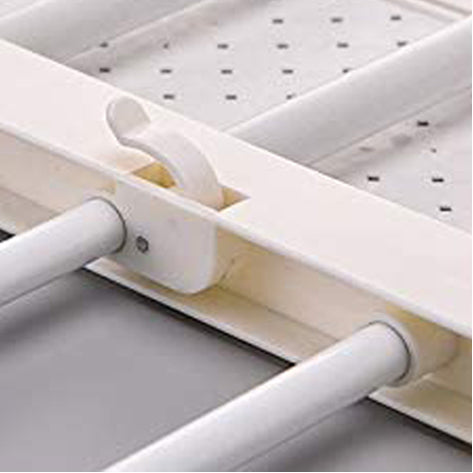 Kastplank - Verstelbaar - Draagt tot 25 kg - 53-90x30 cm - Wit