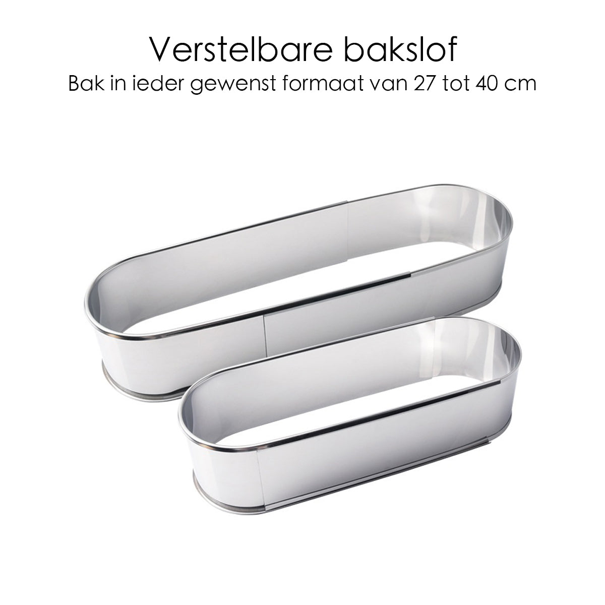 Sloffenring - Verstelbaar Bakframe - RVS - 27 - 40 cm