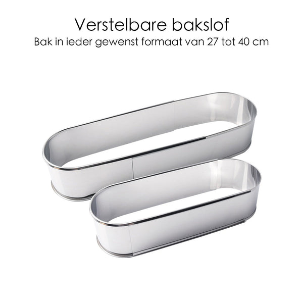 Sloffenring - Verstelbaar Bakframe - RVS - 27 - 40 cm