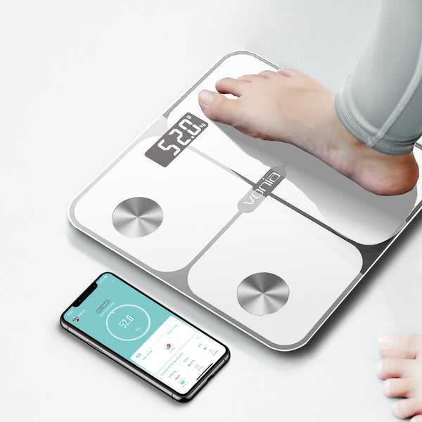 Digitale Slimme Personenweegschaal Wit