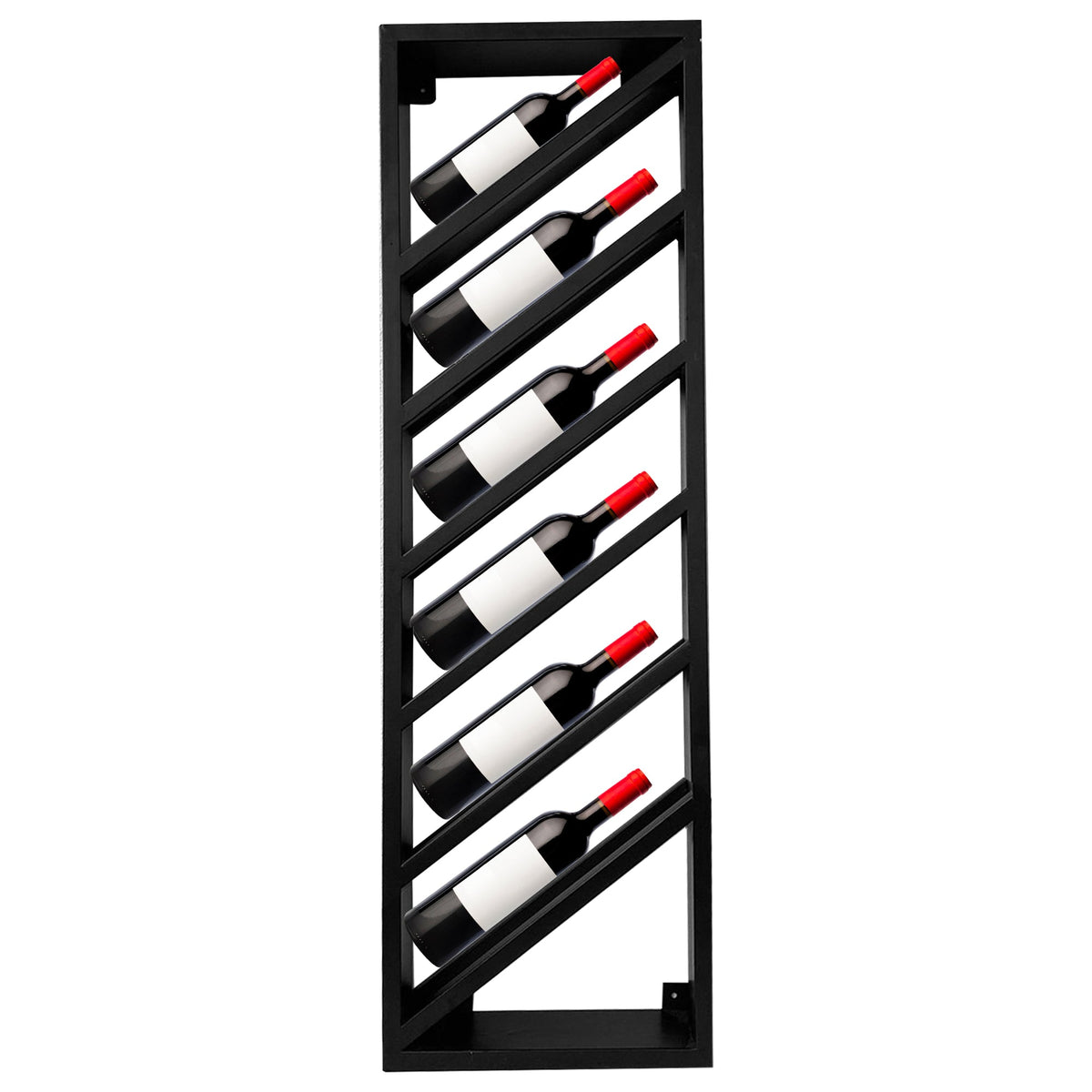Wijnrek 6 Flessen Zwart