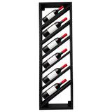 Wijnrek 6 Flessen Zwart