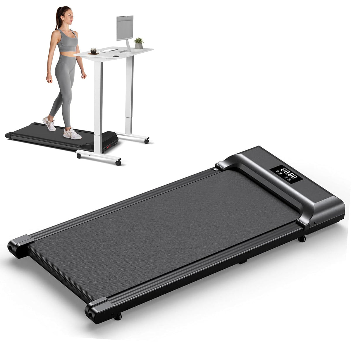 Loopband - Handmatige hellingshoek - Zwart Oranje