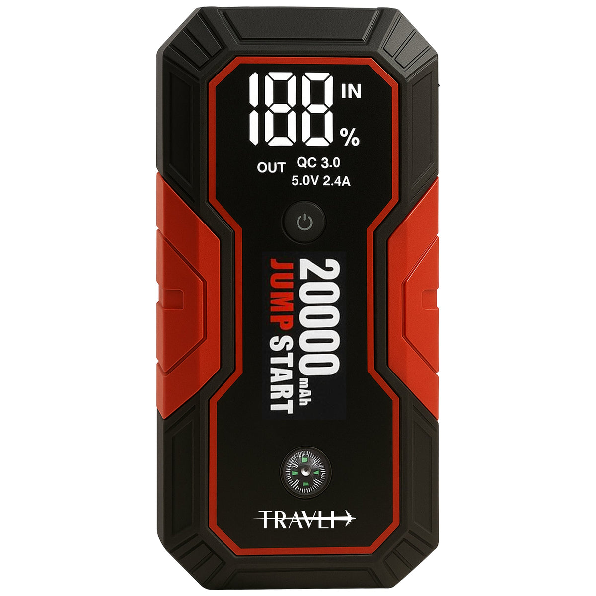 Travli Jumpstarter Zwart-Rood