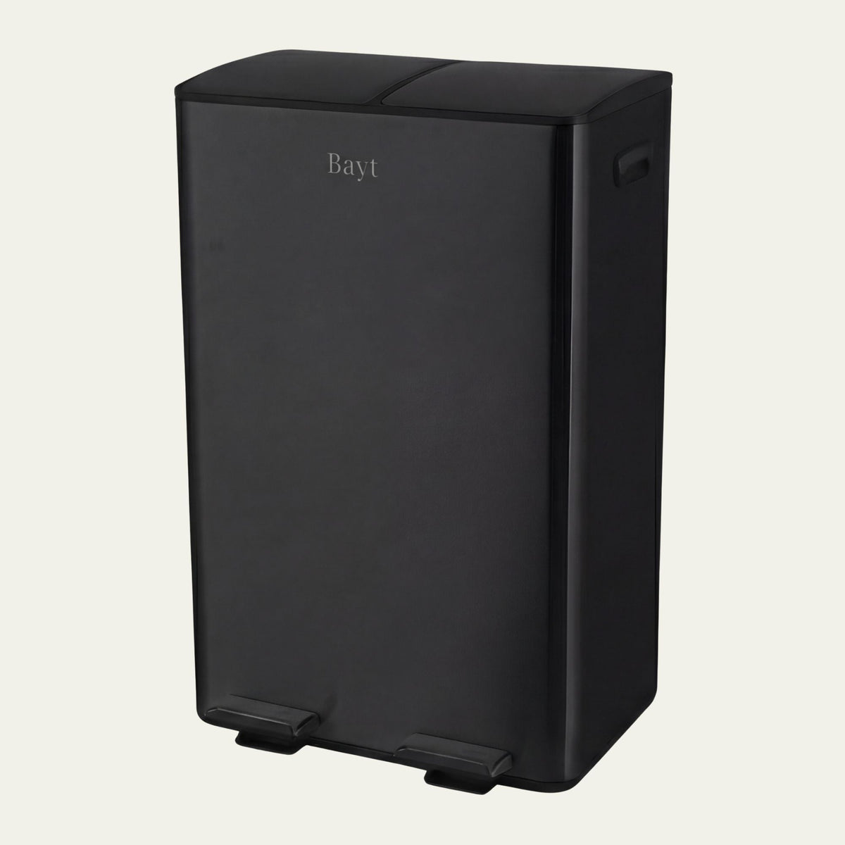 Prullenbak 60 Liter (2x30L) met Pedaalbieding - Zwart