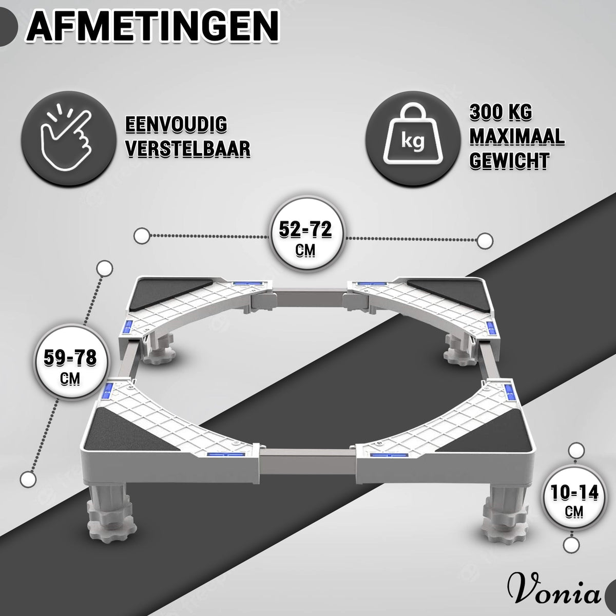Wasmachine Verhoger Wit