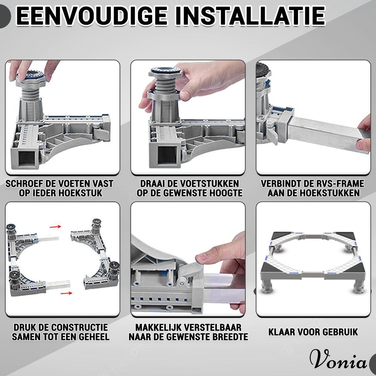 Wasmachine Verhoger Wit