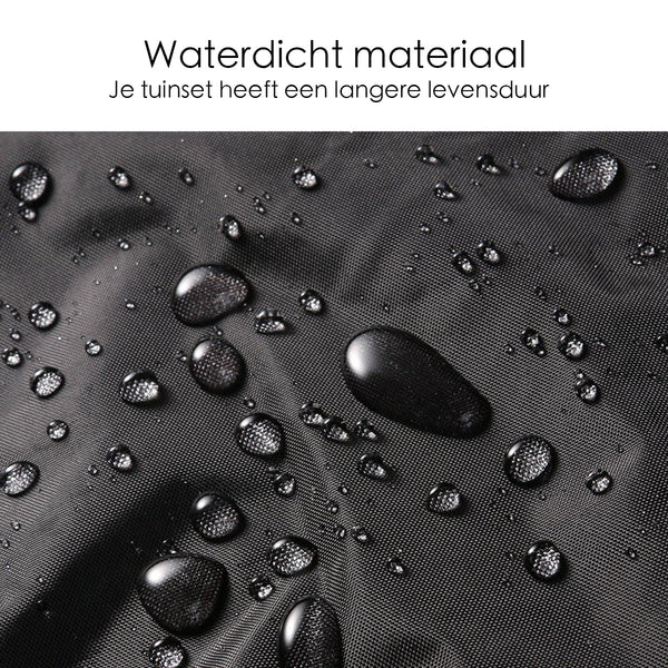 Beschermhoes voor tuinmeubelen - 213 x 132 x 74 cm - Zwart - Waterdicht - Afdekhoes