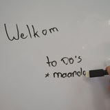 Whiteboard Folie XL Elektrostatisch - 300 x 90 cm  - Whiteboard  - Beschrijfbare Muurfolie - Elektrostatische Whiteboardfolie - Schoolbord Folie - Memobord Folie - Elektrostatische Folie