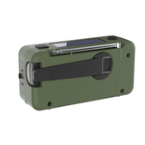 Noodradio - Groen - Solar, Hand Crank & Powerbank – AM/FM/WB - Emergency Radio