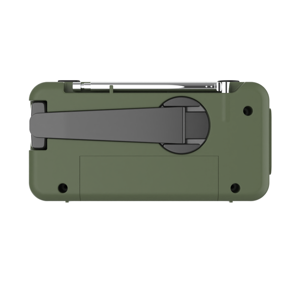 Noodradio - Groen - Solar, Hand Crank & Powerbank – AM/FM/WB - Emergency Radio