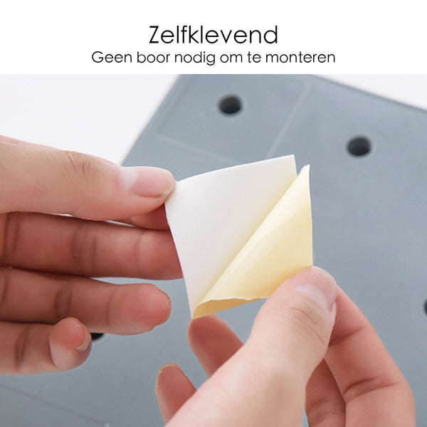 Wandrek - Zelfklevend - Grijs - 22 cm x 22 cm