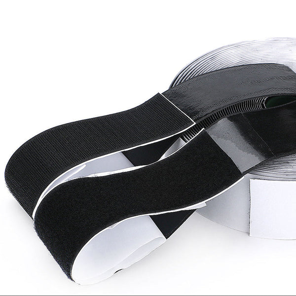 Klittenband - Rol Van 1 Meter - 10 cm Breed - Zwart