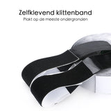 Klittenband - Rol Van 1 Meter - 10 cm Breed - Zwart