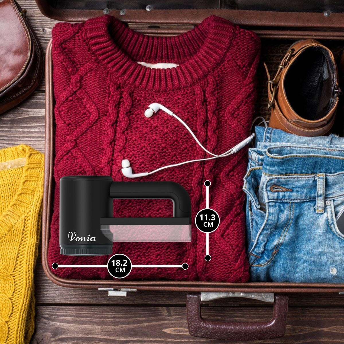 Pluizenverwijderaar – Zwart