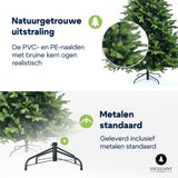 Kerstboom Excellent Trees® Hallvik 150 cm - PE+PVC uitvoering ⌀95cm - ↕150cm